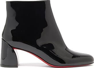 Christian Louboutin Turela 55 Patent-leather Ankle Boots - Womens - Black