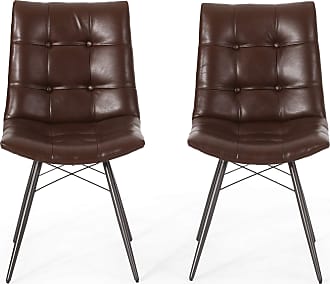 Christopher Knight Home Chairs Browse, Wharton Top Grain Leather Dining Chair Brown Christopher Knight Home