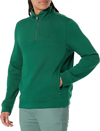 Nautica Men's Knit Active Quarter Zip Pullover Sweater Jacket Fleece