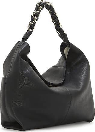 Women's Vince Camuto Barlo Small Shoulder Bag | Black Patent Leather