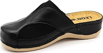 LEON 5010 Leather Clogs for Women - Black – ClogStore