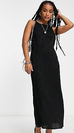 TOPSHOP Mini-jurk Met Geschulpte Randen En Knoopsluiting in het Zwart Dames Kleding voor voor Jurken voor Korte en mini-jurken 