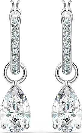  Swarovski Disney100 Asymmetrical Drop Earrings, Minnie Mouse  Motif with Clear Pear-Cut Stones in a Rhodium Finished Setting, Part of the  Swarovski Disney100 Collection: Clothing, Shoes & Jewelry