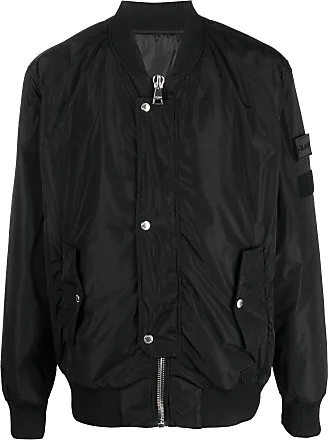 Balmain logo-patch gabardine-weave jacket - Black