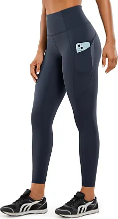 SYROKAN Women's High Waist Workout Pants Running Leggings with Back Zip  Pocket Black (High Waist) L(12)