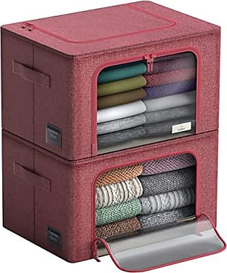  meori Mini Storage Box, Collapsible Organizer Bin, Fabric  Storage Cube, Reusable Gift Box