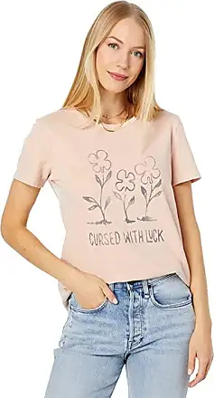 Lucky Brand Women's 3X Plus Peach Embroidered Tee Shirt Top NWT