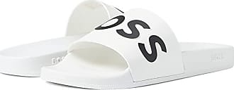 Mens Shoes Sandals BOSS by HUGO BOSS Business Bay Slide Sandals in Black for Men slides and flip flops 