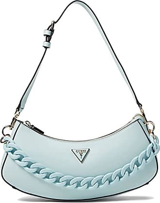 Guess Corina Faux Leather Mini Top Handle Flap Bag in Blue