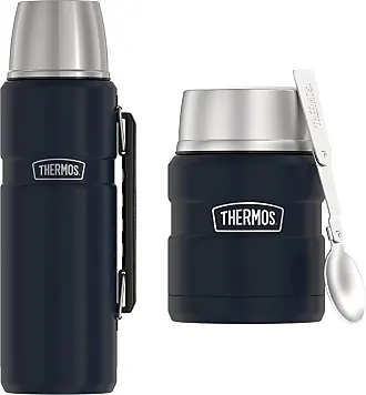THERMOS Stainless King Vacuum-Insulated Food Jar with 2 Storage Container  Inserts, 47 Ounce, Matte Steel & Stainless King Vacuum-Insulated Beverage