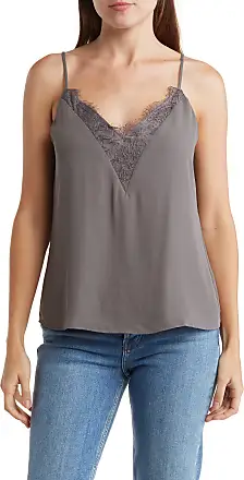 L'AGENCE Lexi Silk Camisole in Charcoal Grey