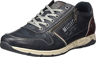 Mustang 4027-310-32 Mens Fashion Trainer Shoes Dark Brown 