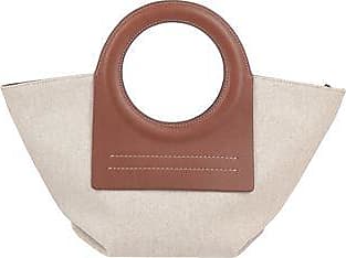 Hereu Cala leather-trimmed tote small to medium bag purse in blue and  natural