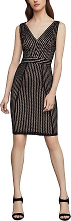 Bcbgmaxazria BCBGMax Azria Womens Striped Lace Sheath Dress, Black, S