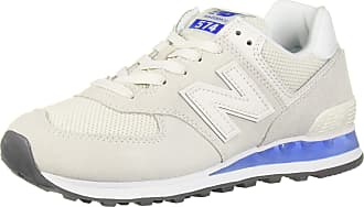 New Balance Womens 574 V2 Sneaker, White/Uv Blue, 5.5 Wide
