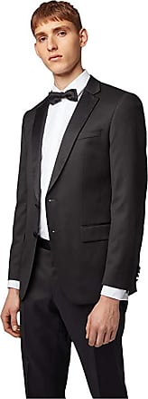 hugo boss slim fit suit black