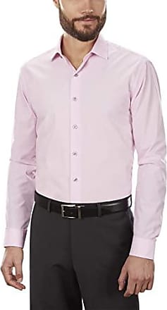 Kenneth Cole Kenneth Cole Unlisted Mens Dress Shirt Slim Fit Solid, Pink, 17-17.5 Neck 32-33 Sleeve