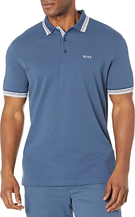 Hugo Boss Paddy 7 50419415 410 Regular Fit Mens Polo Shirt Blue Top 