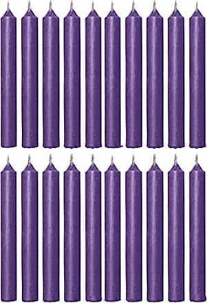C6WT Set of 6 White Biedermann & Sons Elements 10-Inch Straight Candles 