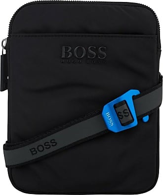 Mens Bags Messenger bags HUGO Ethon Rpl Zip Side Bag Black for Men 