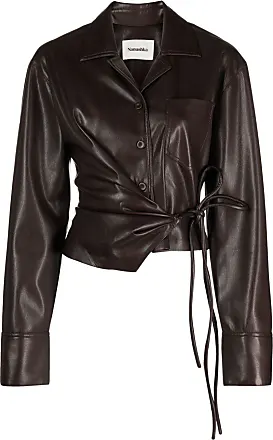 Nanushka Kaysa faux-leather shirt - Black