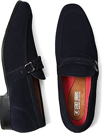 Stacy Adams Saunders Men's Plain Toe Slip On Cognac Leather Dress Shoe 25157-221 