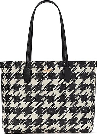 Kate Spade Logo-Patch Check-Pattern Tote Bag