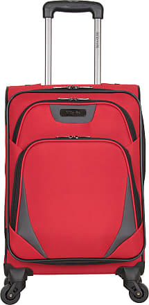 Basics Vienna Luggage Expandable Suitcase Spinner 28-Inch Red