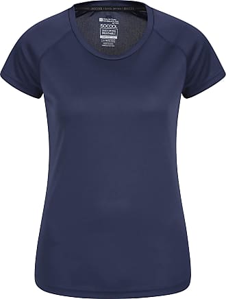UV Protection Ladies T-Shirt Hiking & Outdoors Mountain Warehouse Womens UV Polo Best for Summer V Neck Top Lightweight Tee Shirt Running 