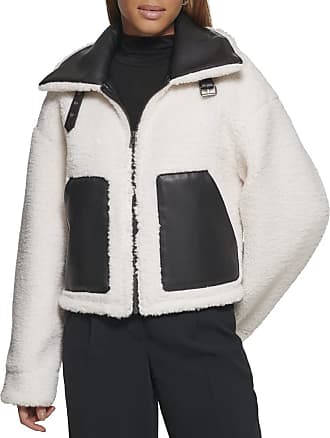 Yves Salomon Fur Trim Hooded Monogram Ski Puffer Jacket in Natural