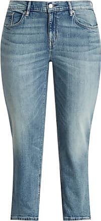 Ralph Lauren Leder Legere Damen Bekleidung Jeans Jeans mit gerader Passform konisch zulaufende Jeans in Blau 