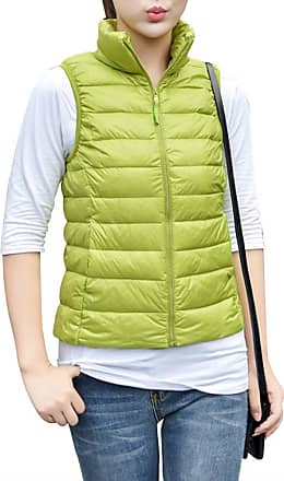 ZhuiKun Womens Down Gilet Coat Vest Ultra Light Weight Packable Puffer Jacket 