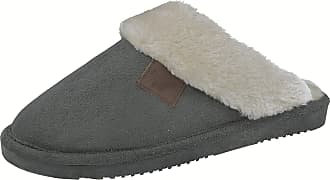 Ladies Wicklow Tartan Faux Fur Trim Slip On Mule Slippers Shoes Size 3-8 
