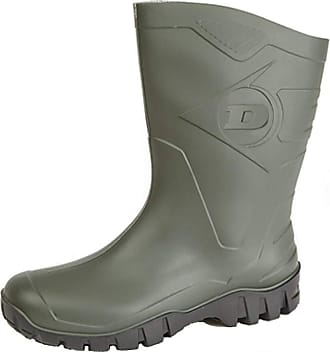 Womens Dunlop Short Half Length Ankle Wellington Wellies Boots WIDE