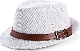 for Men Women Trilby Hat Short Brim Summer Sun Hat BABEYOND Straw Fedora Panama Hat 