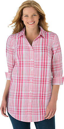 Woman Within Womens Plus Size Perfect Long-Sleeve Button Down Shirt 