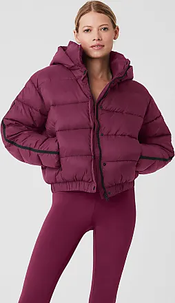 Alo Yoga - Ribbed Velour Gold Rush Puffer - Dusty Pink