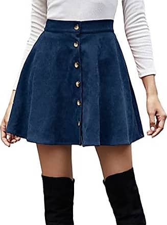 Femme Bleu marine Jupe longueur genou Filles Crayon Stretch Midi bureau école jupe 