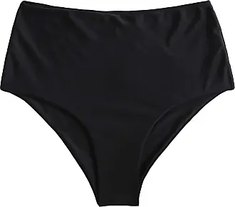 ZAFUL Women High Waisted Bikini Bottoms Ruched Swimsuit Bottom Tummy  Control Bathing Suit Bottoms