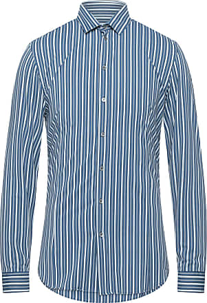 Chemise Coton Patrizia Pepe pour homme en coloris Bleu Homme Vêtements Chemises Chemises casual et boutonnées 