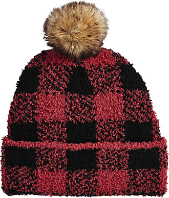WOMEN FASHION Accessories Hat and cap Red NoName Burgundy wool cap with pompom discount 80% Red Single 