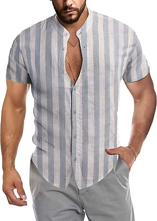 Burband Mens Fashion Short Sleeve Polo Shirts Big and Tall Zipper Dual Tipped Collar Slim Fit Paisley Floral Dad Shirts 