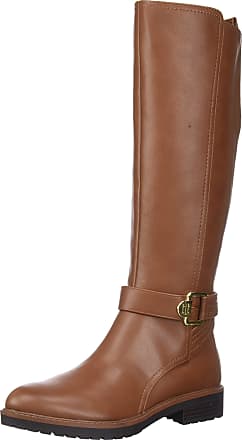tommy hilfiger brown boots womens