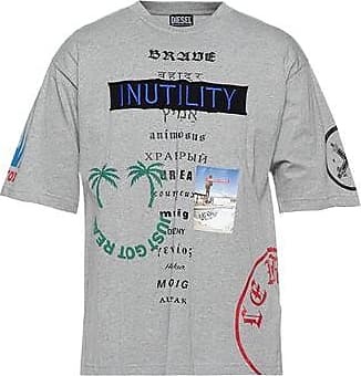 Men's Grey Diesel Short Sleeve T-Shirts: 10 Items in Stock | Stylight