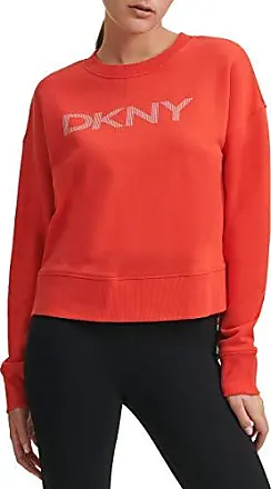 DKNY Men's Black Regular Fit Crewneck Long Sleeve Logo Sweater Size M