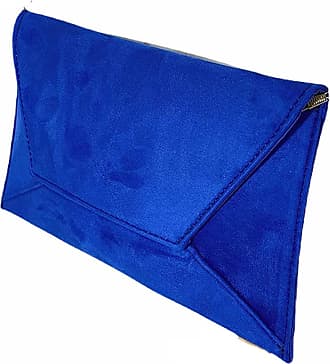 LeahWard Women's Faux Suede Wedding Clutch Bag Large Side Bow Evening Bags Purse 