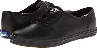 keds black leather shoes