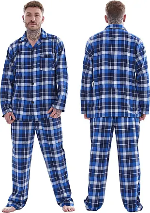 followme Men's Flannel Pajamas - Plaid Pajama Pants for Men - Lounge &  Sleep PJ Bottoms (Royal - Buffalo Plaid, XX-Large) 