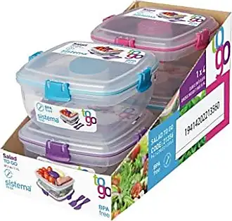Sistema Nest It Meal Prep Food Storage Containers with Lids, 2