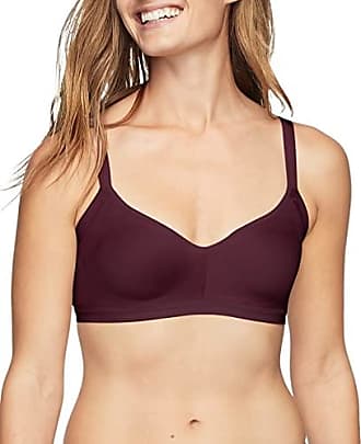 Warner's Womens Easy Does It Underarm-Smoothing with Seamless Stretch Wireless Lightly Lined Comfort Bra Rm3911a, Winetasting, XX-Large